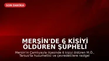 Mersin'de 6 Kişiyi Öldüren Şüpheli İntihar Etti