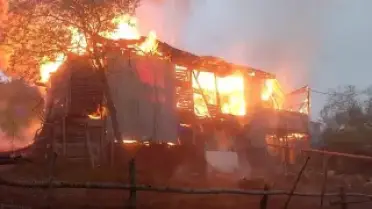 Ordu'da Çıkan Yangında Tek Katlı Ev Küle Döndü