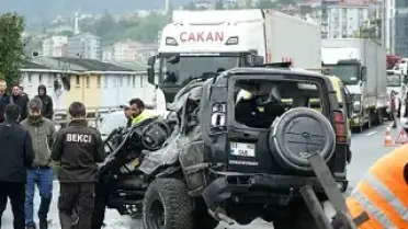Rize'de Trafik Kazası: 1 Ölü, 7 Yaralı