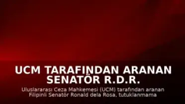 UCM Tarafından Aranan Senatör R.d.R. Senato Binasından Kaçtı