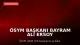 ÖSYM Başkanı Bayram Ali Ersoy YKS Sonuçlarının Açıklandığını Duyurdu
