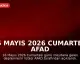 16 Mayıs 2026 Cumartesi AFAD Son Depremler Listesi