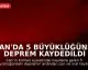 İran'da 5 büyüklüğünde deprem kaydedildi