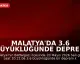 Malatya'da 3.6 büyüklüğünde deprem kaydedildi