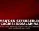 MSB'den Seferberlik Çağrısı İddialarına Yönelik Açıklama