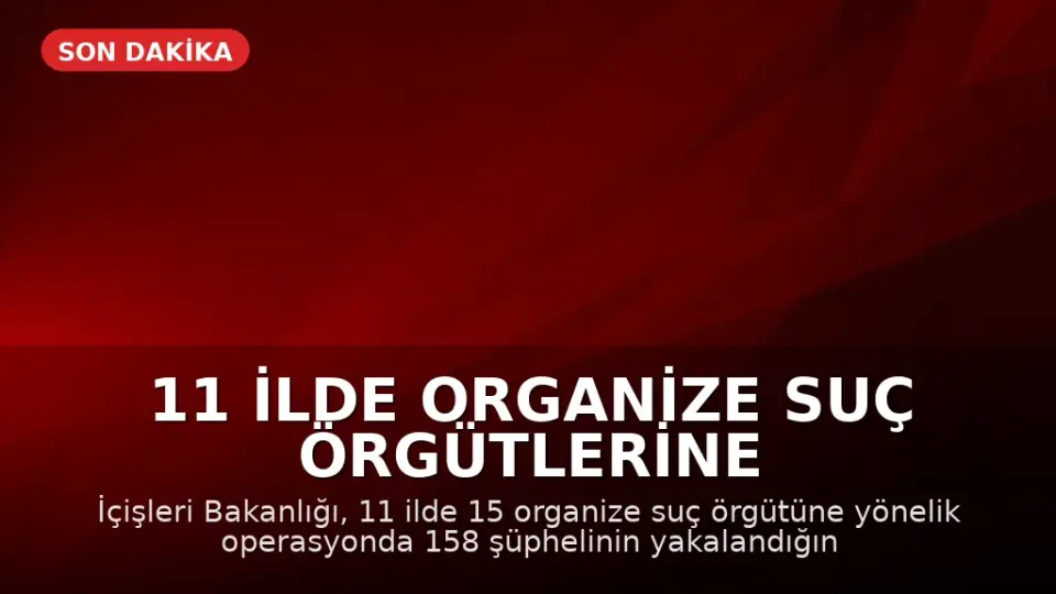 11 İlde Organize Suç Örgütlerine Yönelik Operasyonda 71 Kişi Tutuklandı
