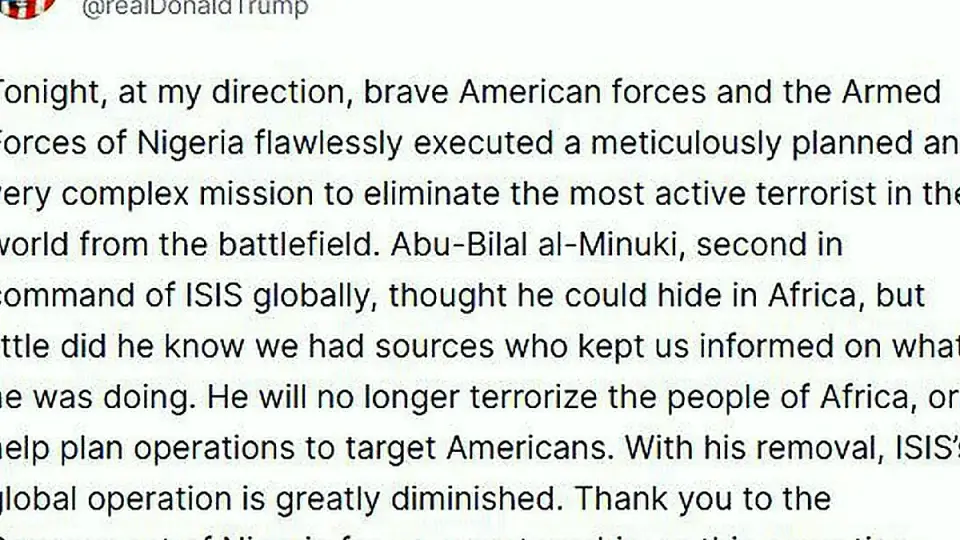 ABD Başkanı Trump: DEAŞ'ın İkinci Komutanı Öldürüldü