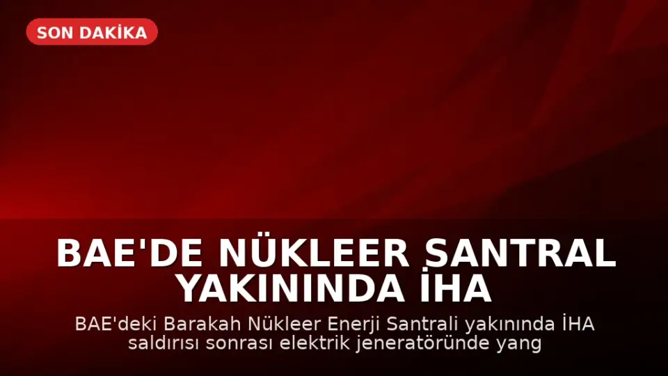 BAE'de Nükleer Santral Yakınında İHA Saldırısı Sonrası Yangın