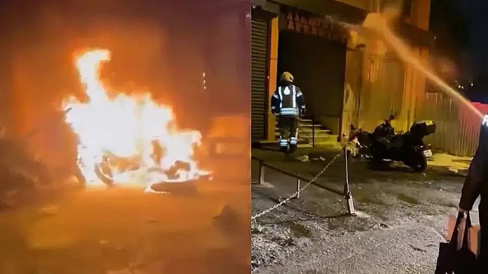 Beyoğlu'nda 'gaza basma' tartışması kundaklamaya yol açtı: 4 motosiklet kül oldu