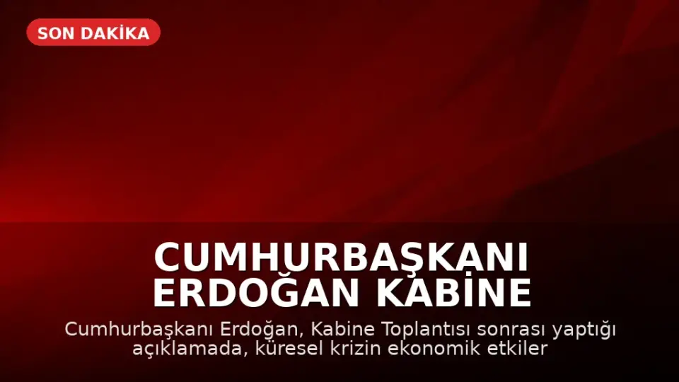 Cumhurbaşkanı Erdoğan Kabine Toplantısı Sonrası Açıklamalarda Bulundu