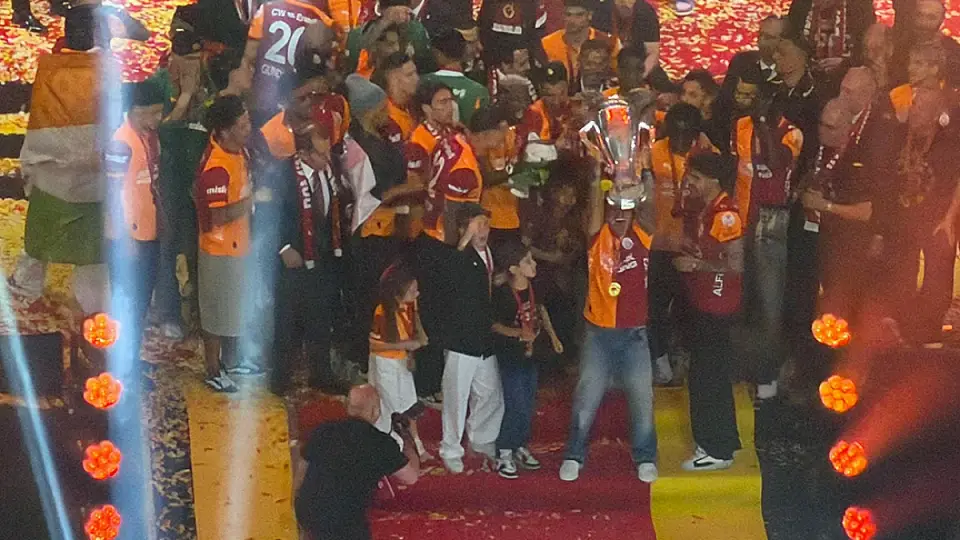 Galatasaray'ın Şampiyonluk Kupası Kutlamaları Rams Park'ta Yapıldı