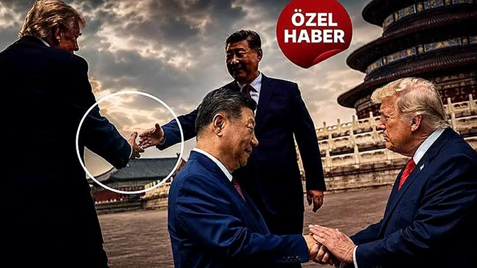 Trump'ın Çin Ziyaretinde Şi Cinping ile Tokalaşma Anı Dikkat Çekti