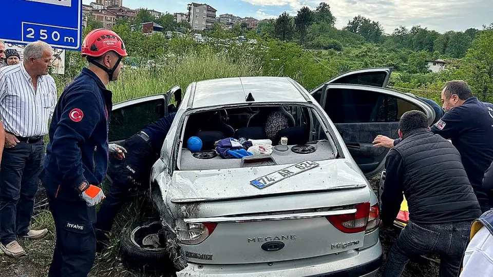 Zonguldak'ta Trafik Kazası: 5 Yaralı