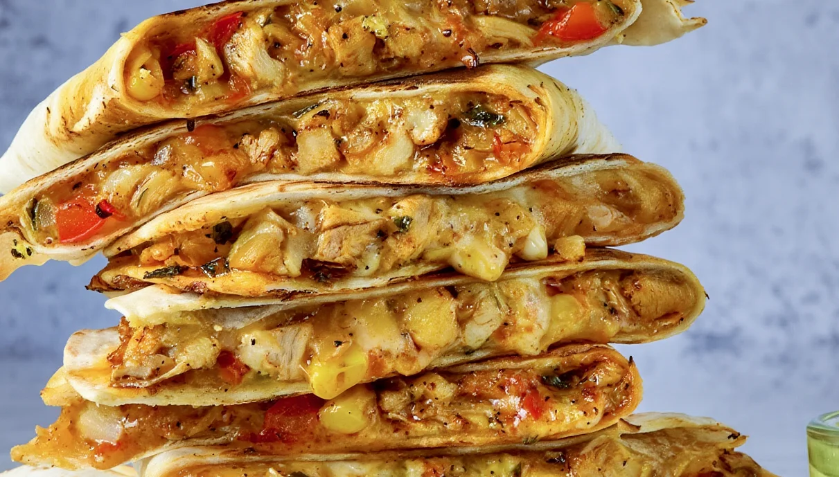 Ev Yapımı Tavuklu Quesadilla Tarifi