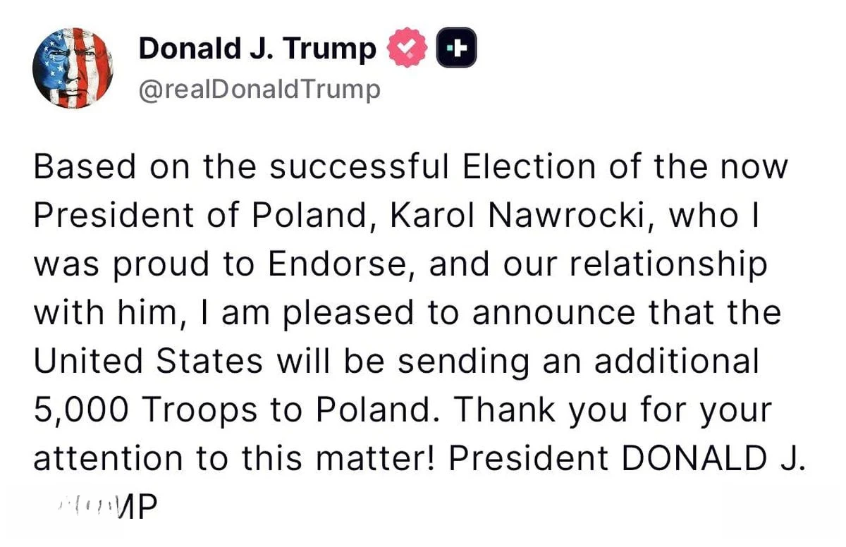 ABD Başkanı Trump: Polonya'ya 5 bin ek asker göndereceğiz
