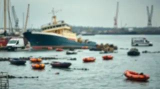 Boğaz'da Gemi Karaya Oturdu: İstinye Sahili'nde Tehlikeli Anlar