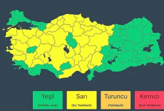 İçişleri Bakanlığı'ndan 14 Mayıs Perşembe Günü İçin Kuvvetli Yağış Uyarısı