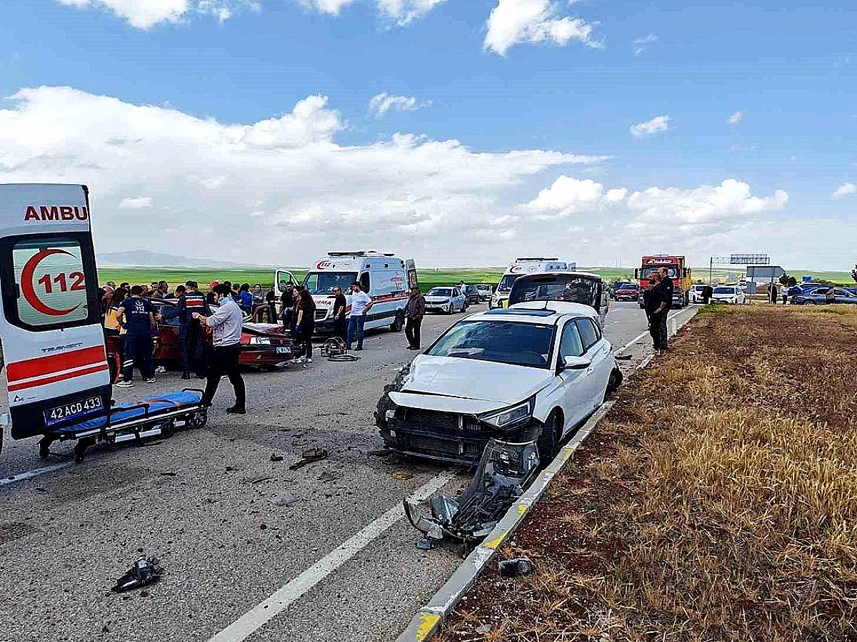 Konya'da Trafik Kazası: 5 Yaralı