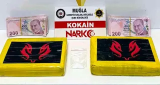 Muğla'da 2 Kilo Kokain ve 40 Bin TL Ele Geçirildi
