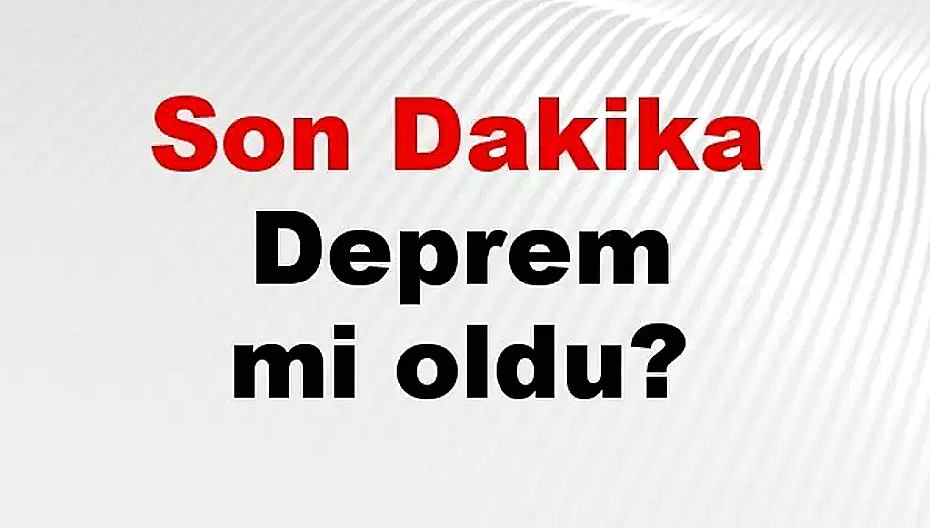 Muğla'da Deprem: Datça'da 3.6 Büyüklüğünde Sarsıntı