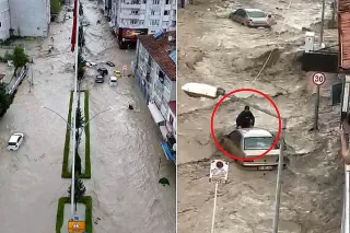 Samsun'un Havza İlçesinde Şiddetli Yağış Sele Neden Oldu: Araçlar Sürüklendi, Evler Sular Altında Kaldı
