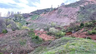 Tokat'ta Heyelan Anı Güvenlik Kamerasına Yansıdı