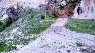 Tokat'ta Heyelan Güvenlik Kamerasına Yansıdı
