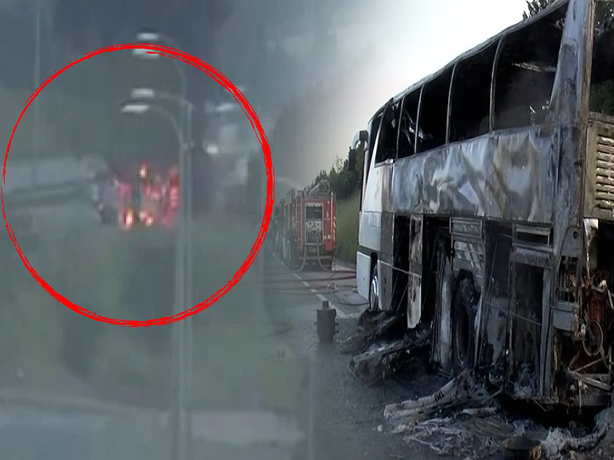 Tuzla'da Tur Otobüsü Motor Kısmından Alev Aldı: 43 Yolcu Tahliye Edildi